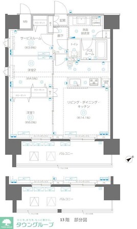 アルファレジデンシア南千住の物件間取画像